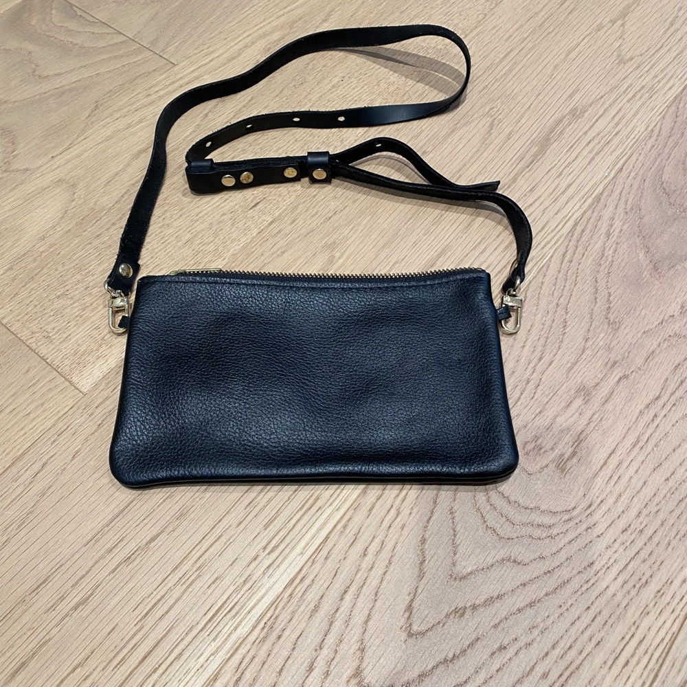 Small Hours Workshop Black Leather crossbody belt bag